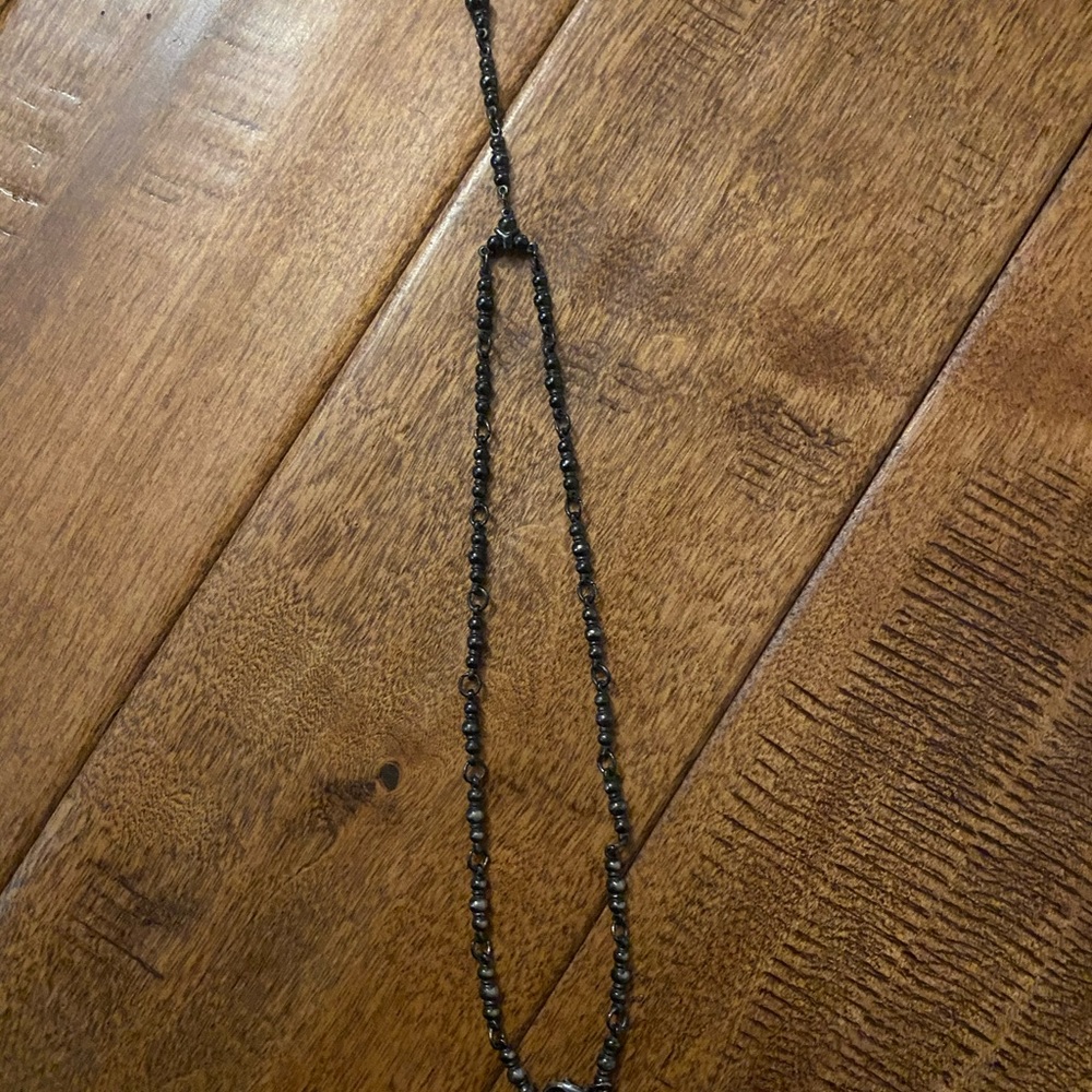 Black Y Necklace - Picture 2 of 3